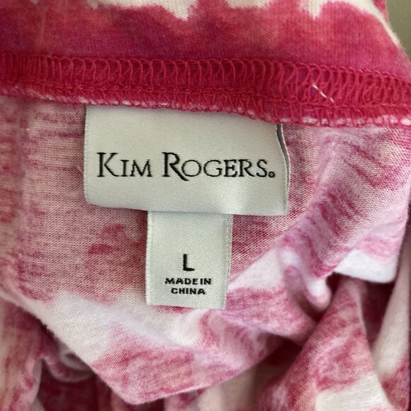 Kim Rogers Tie Dye Maxi Skirt Pink Boho Striped Knit Long Pull On Coasta… - Picture 6 of 6